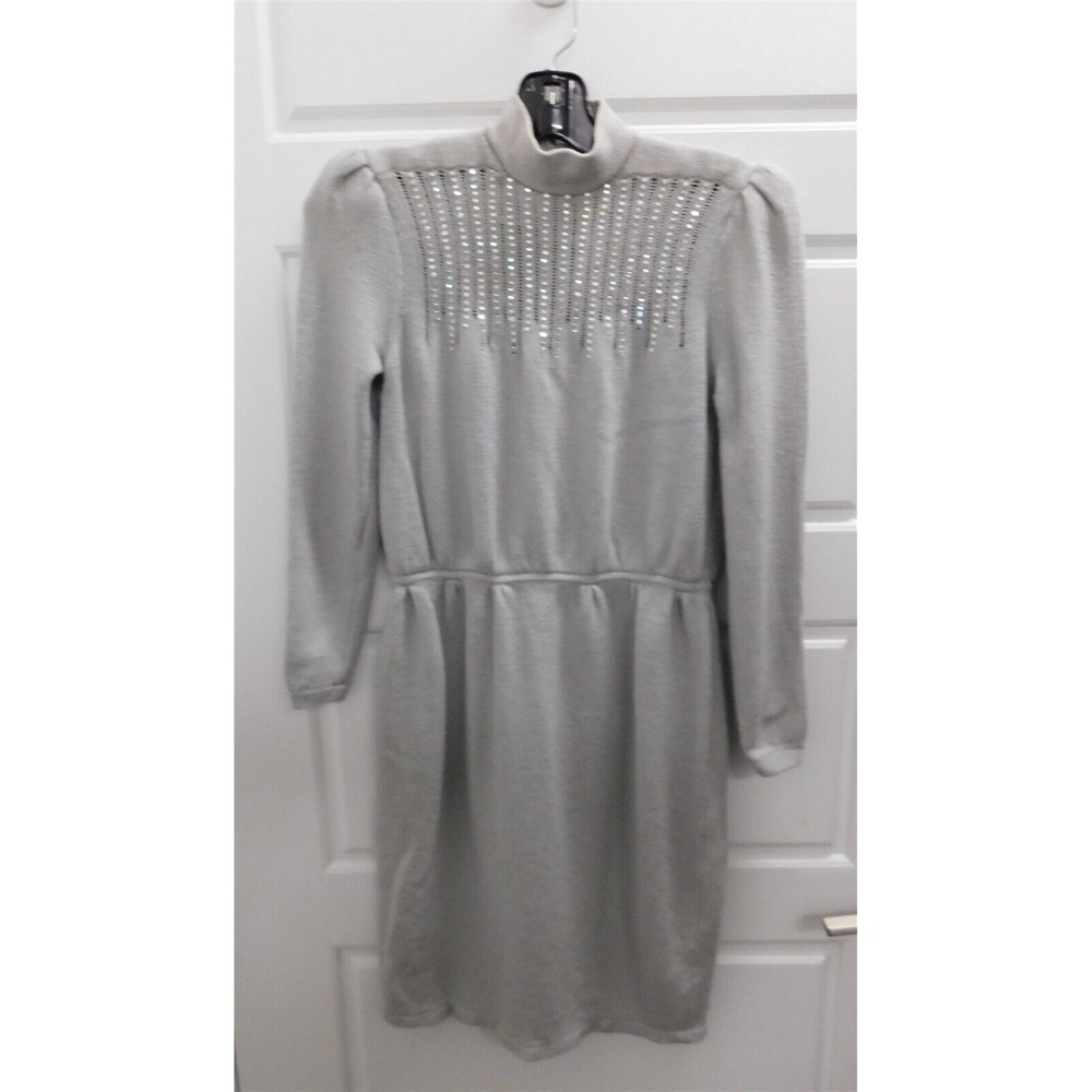 St John Vintage‎ Gray Santana Knit Dress USA sz 4